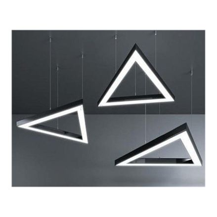 CUSTOM SUSPENDED TRAINGULAR PROFILE LIGHT